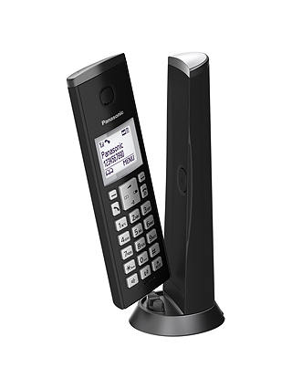 Panasonic KX-TGK220EB Digital Cordless Telephone with 1.5" LCD Screen, Nuisance Call Blocker and Answering Machine, Single DECT, Black