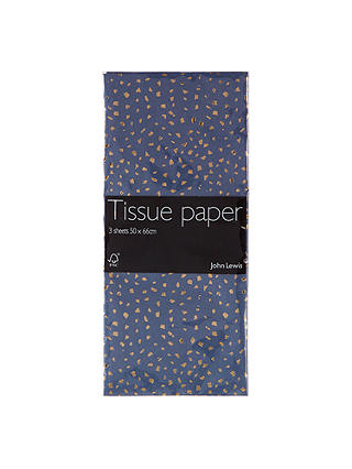 John Lewis & Partners Gold Fleck Tissue Paper, 3 Sheets