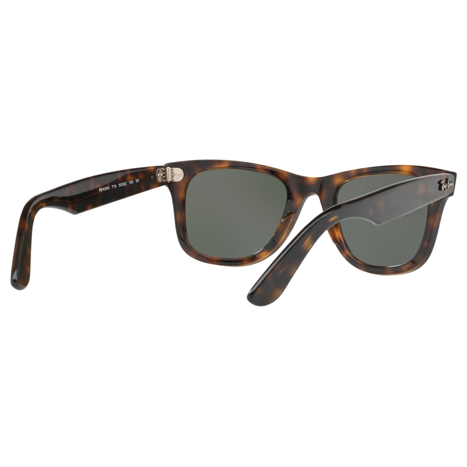 Ray-Ban RB4340 Wayfarer Sunglasses, Tortoise/Grey at John Lewis & Partners