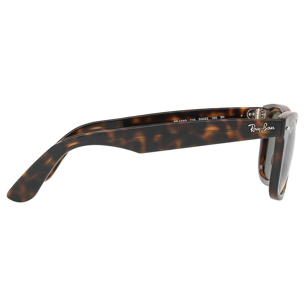 Buy Ray-Ban RB4340 Wayfarer Sunglasses, Tortoise/Grey Online at johnlewis.com