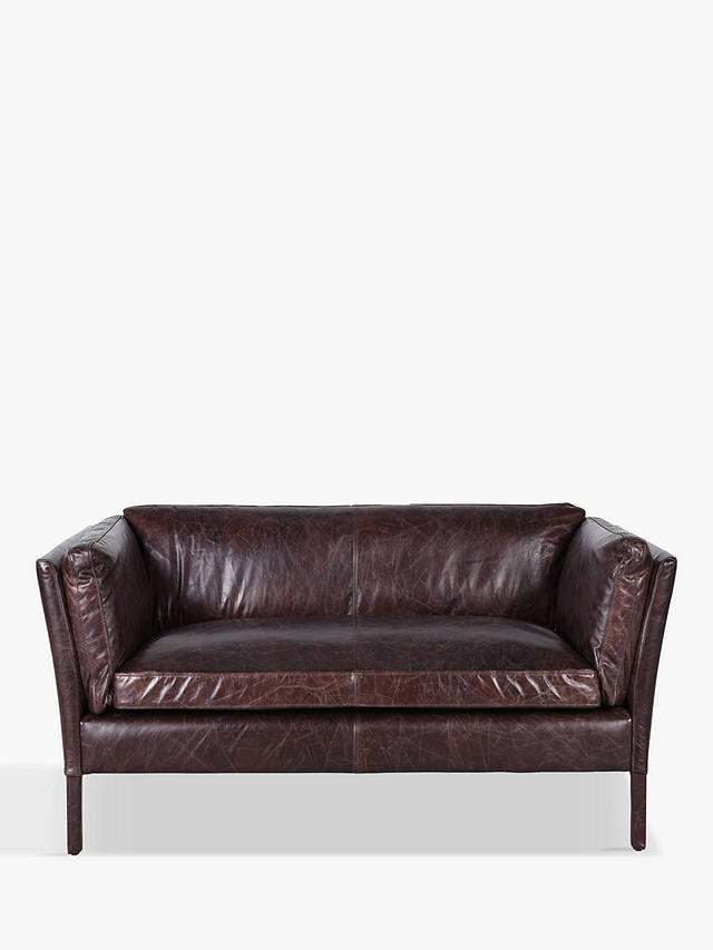 Halo Groucho Small 2 Seater Leather, Crate And Barrel Leather Sofa
