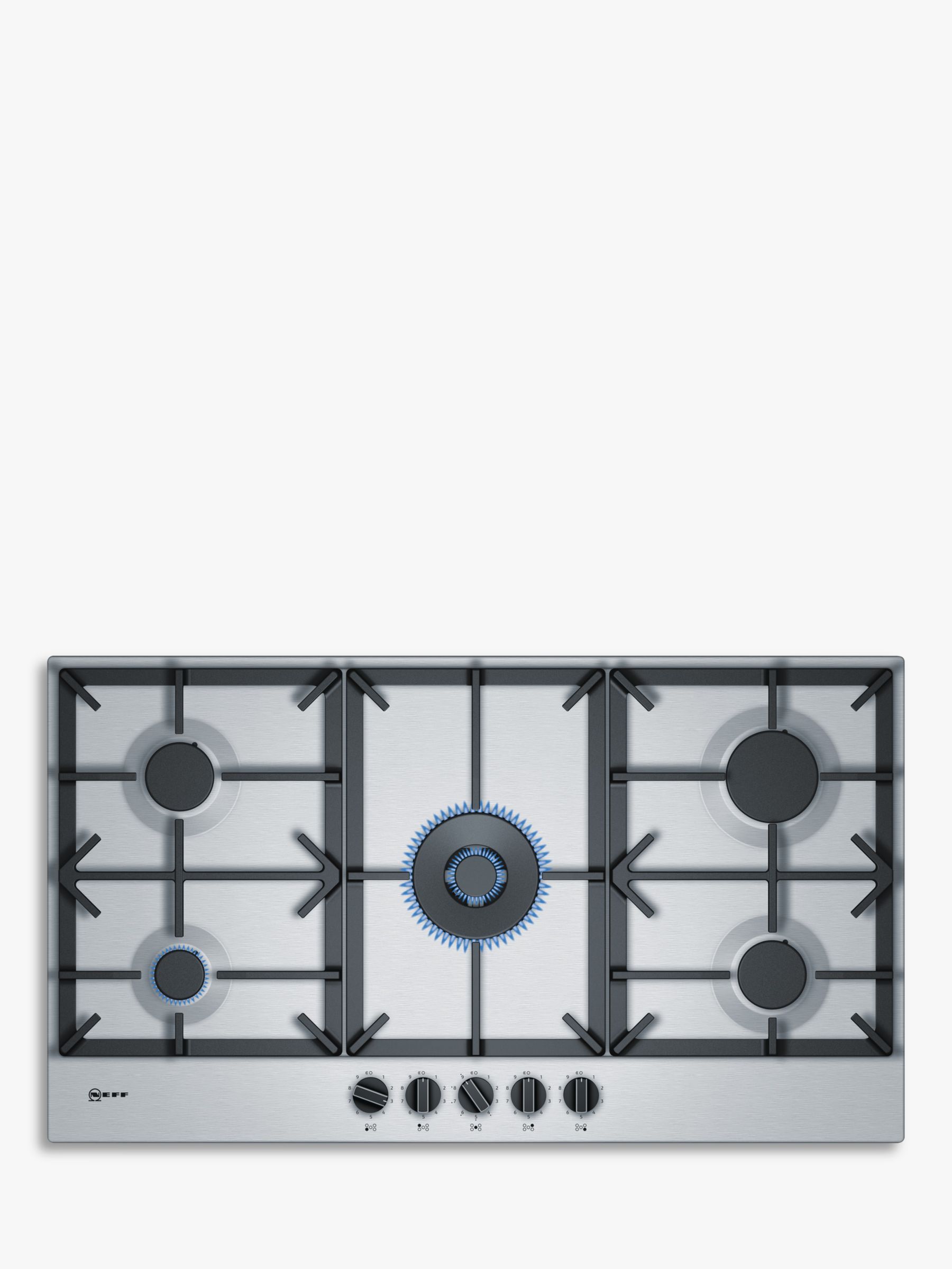 Neff T29DS69N0 Gas Hob, Stainless Steel