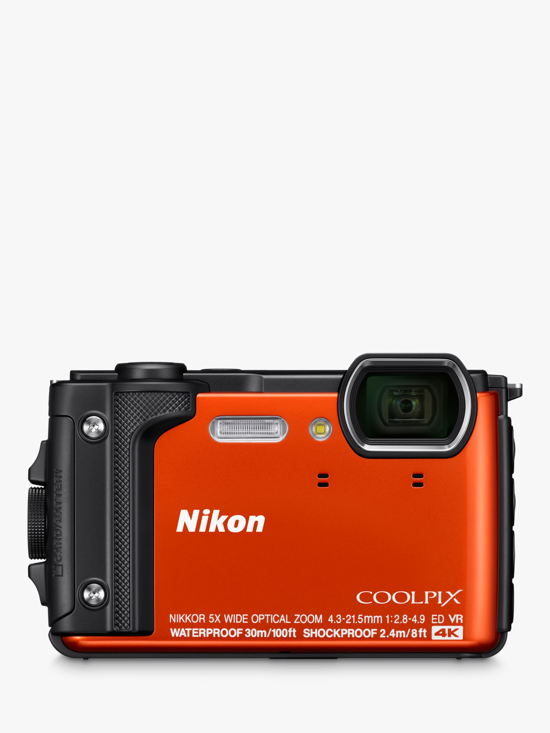 Nikon COOLPIX W300 GPS Waterproof, Freezeproof, Shockproof, Dustproof Digital Camera, 16MP, 4K UHD, 5x Optical Zoom, Bluetooth, 3 LCD Screen