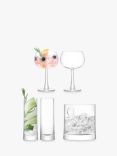 LSA International Gin Glasses and Ice Bucket Gift Set, Clear, 5 Pieces