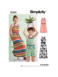 Simplicity Children's Dress and Playsuit Sewing Pattern, 8395
