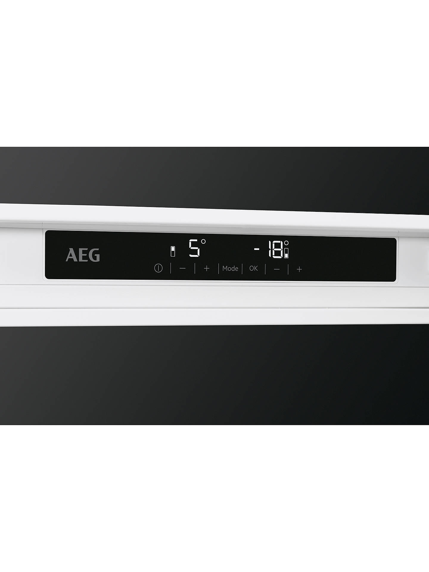 Buy AEG SCE81816TS Integrated Fridge Freezer, A+ Energy Rating, 54cm Wide, White Online at johnlewis.com