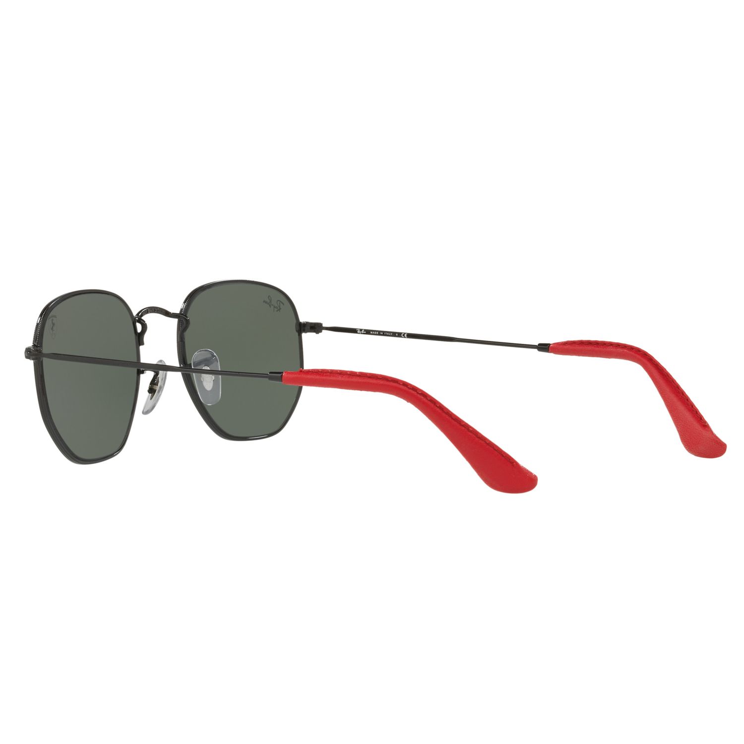 Ray Ban Rb3548 Scuderia Ferrari Hexagonal Flat Lens Sunglasses Black At John Lewis And Partners 