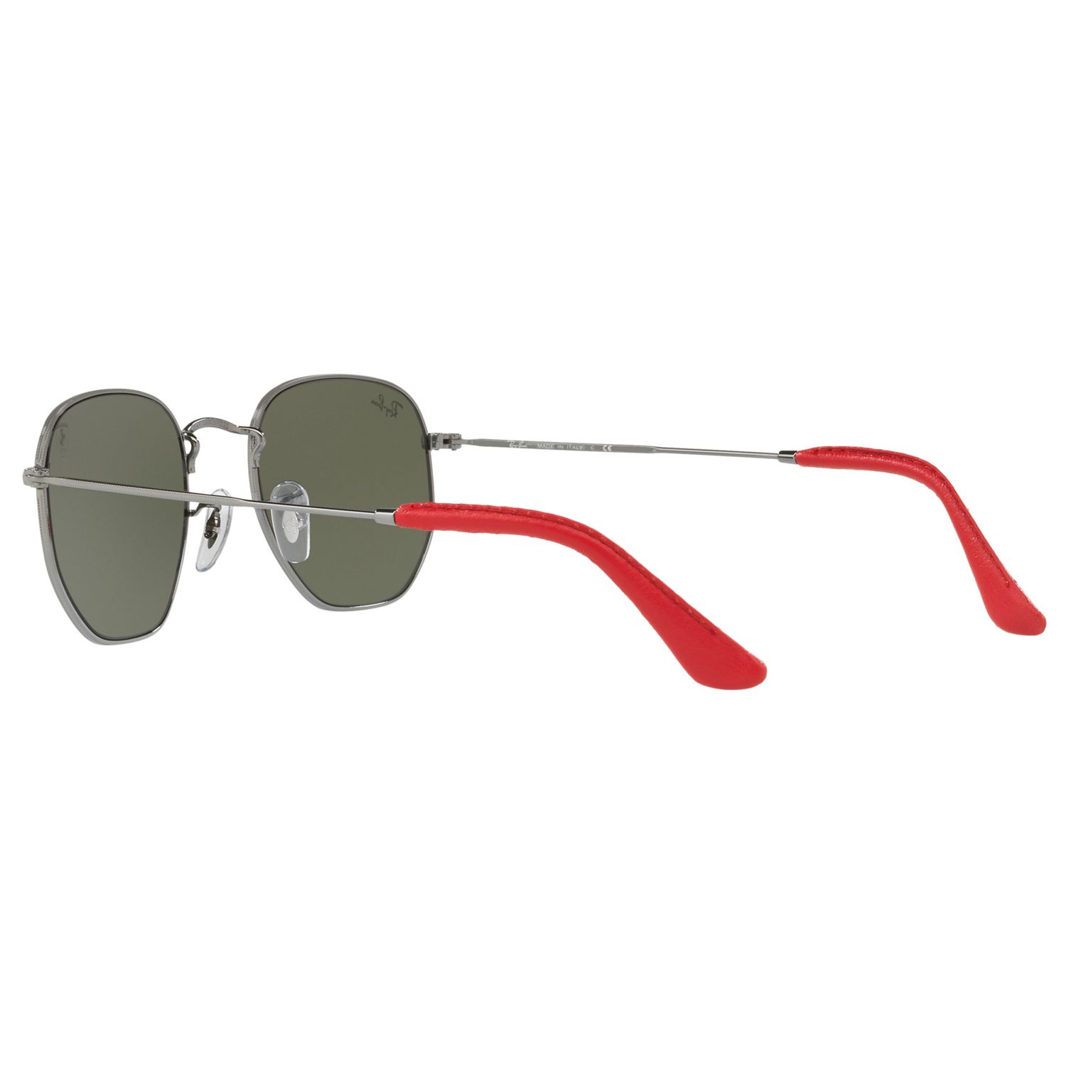 Ray-Ban RB3548NM Scuderia Ferrari Square Sunglasses, Silver/Mirror Grey