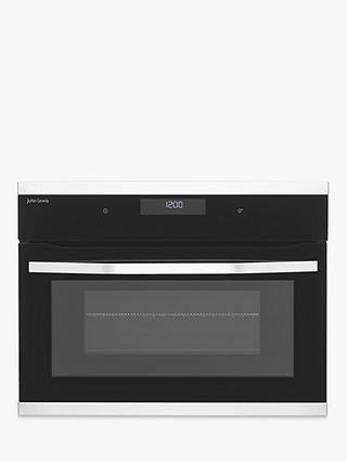 John Lewis & Partners JLBICO431 Built-in Combination Microwave Oven, Black/Stainless Steel