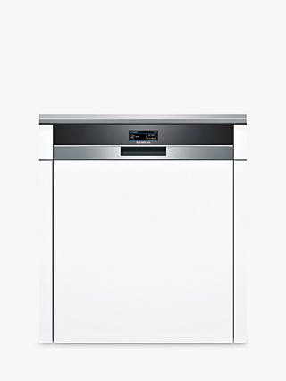Siemens SN578S36TE Semi-integrated Dishwasher, Stainless Steel