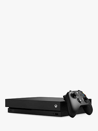 Microsoft Xbox One X Console, 1TB, with Wireless Controller, Black