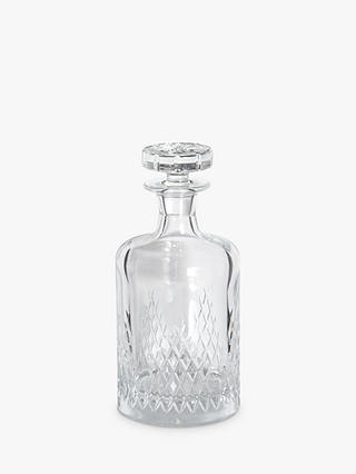 Soho Home Barwell Small Crystal Cut Glass Decanter, 350ml
