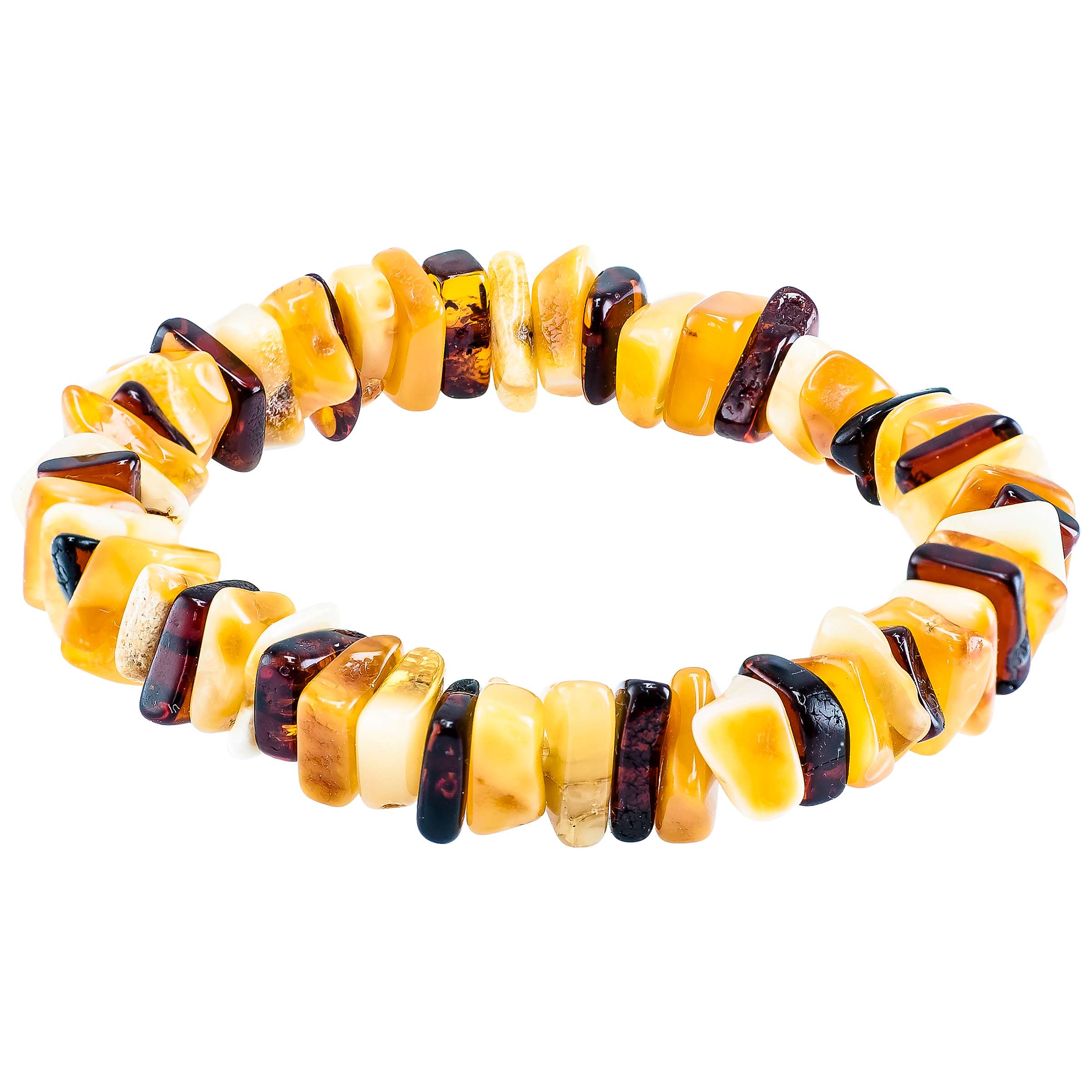 Buy Be-Jewelled Amber Stretch Bracelet, Multi Online at johnlewis.com