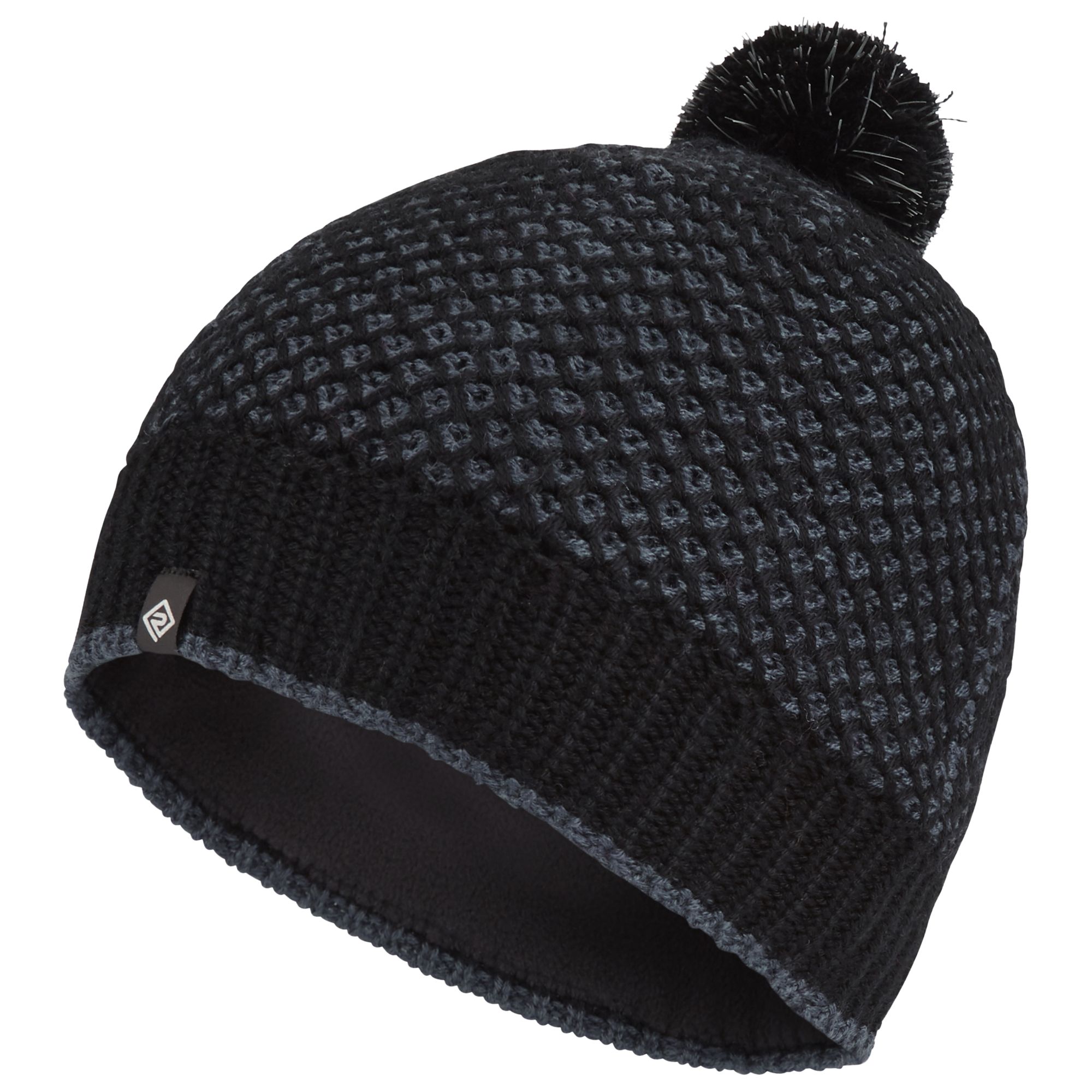 Ronhill Bobble Hat, One Size, Black/Charcoal