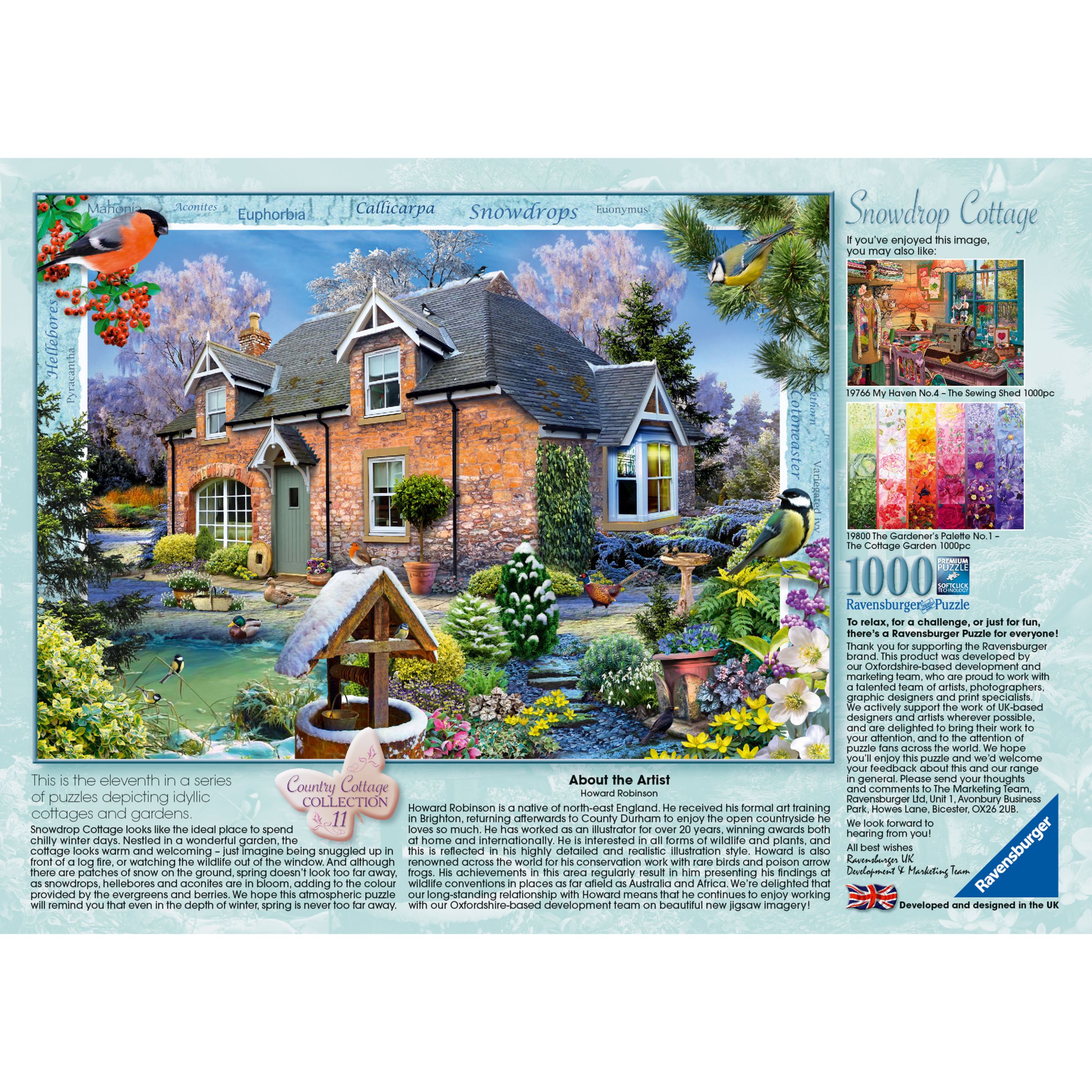 Ravensburger Snowdrop Cottage Jigsaw Puzzle 1000 Pieces At John