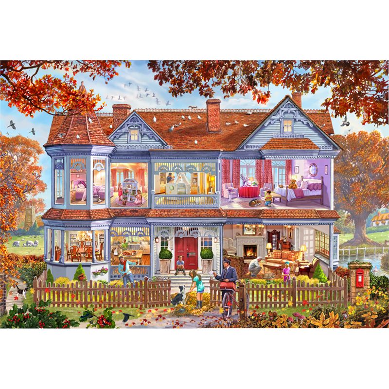 Gibsons Autumn House Jigsaw Puzzle Review