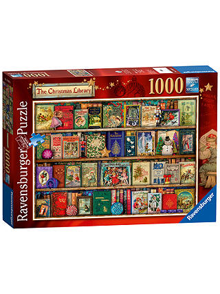 Ravensburger The Christmas Library Jigsaw Puzzle, 1000 pieces