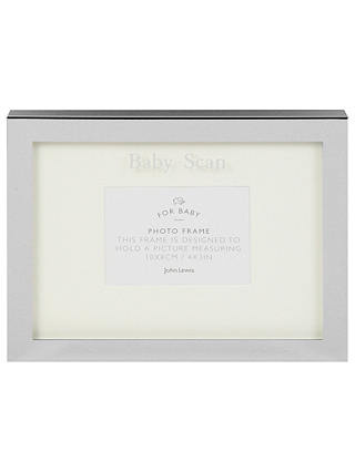 John Lewis & Partners Silver Plated Baby Scan Frame