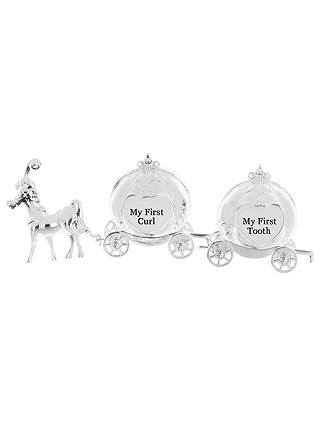 John Lewis & Partners Silver Plated Curl & Tooth Princess Carriage