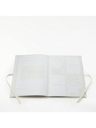 John Lewis Baby Linen Record Book, Gold/Silver