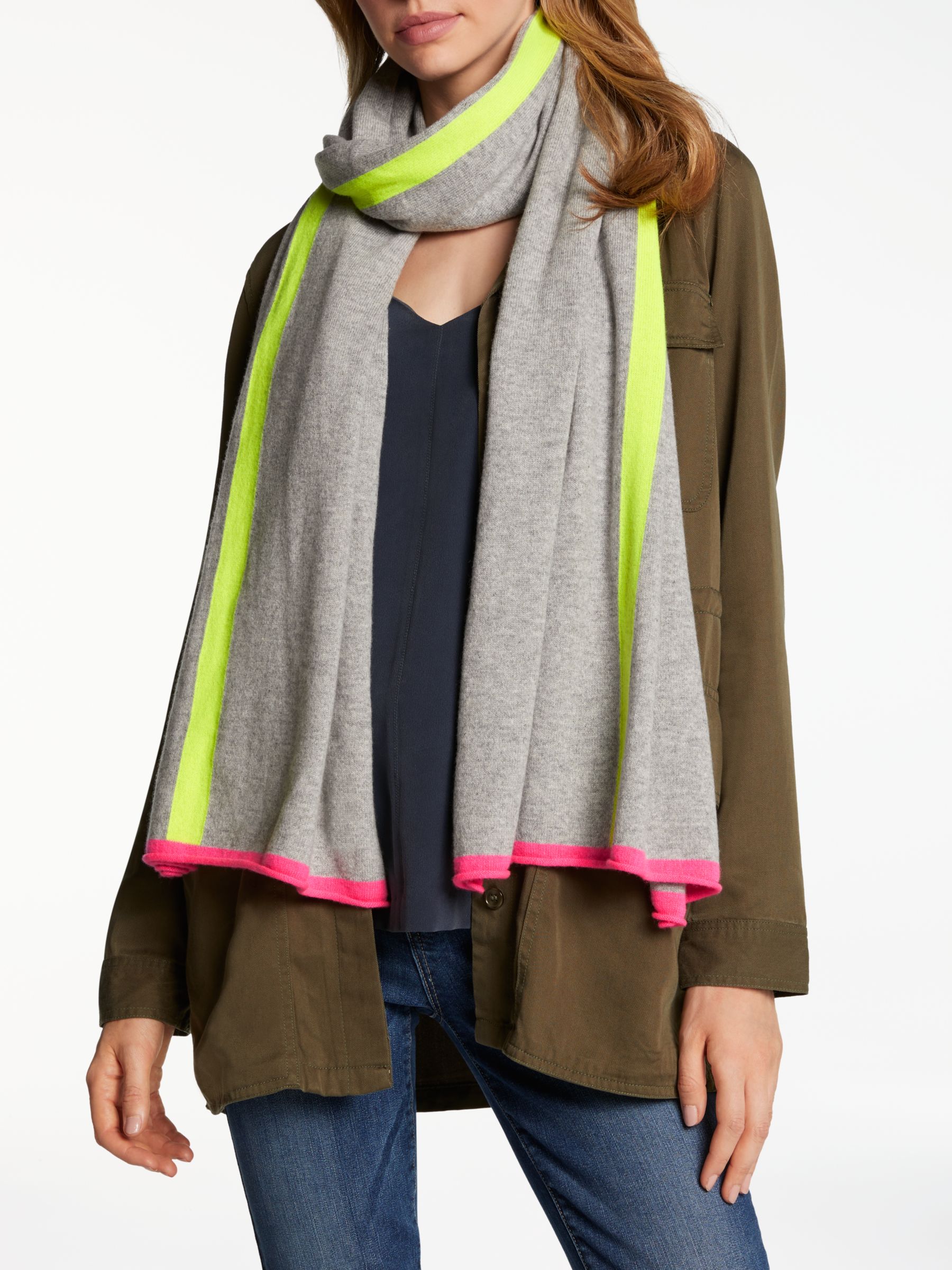 neon cashmere scarf