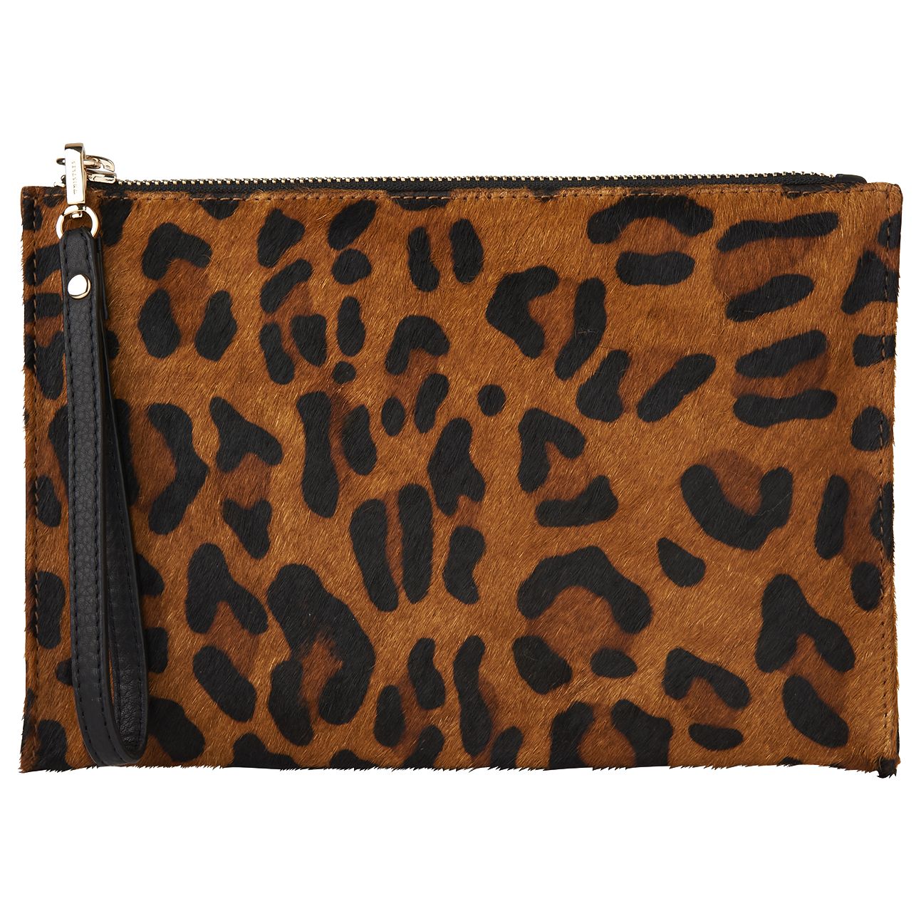 Whistles Leopard Print Wristlet Purse Multi At John Lewis And Partners 6332