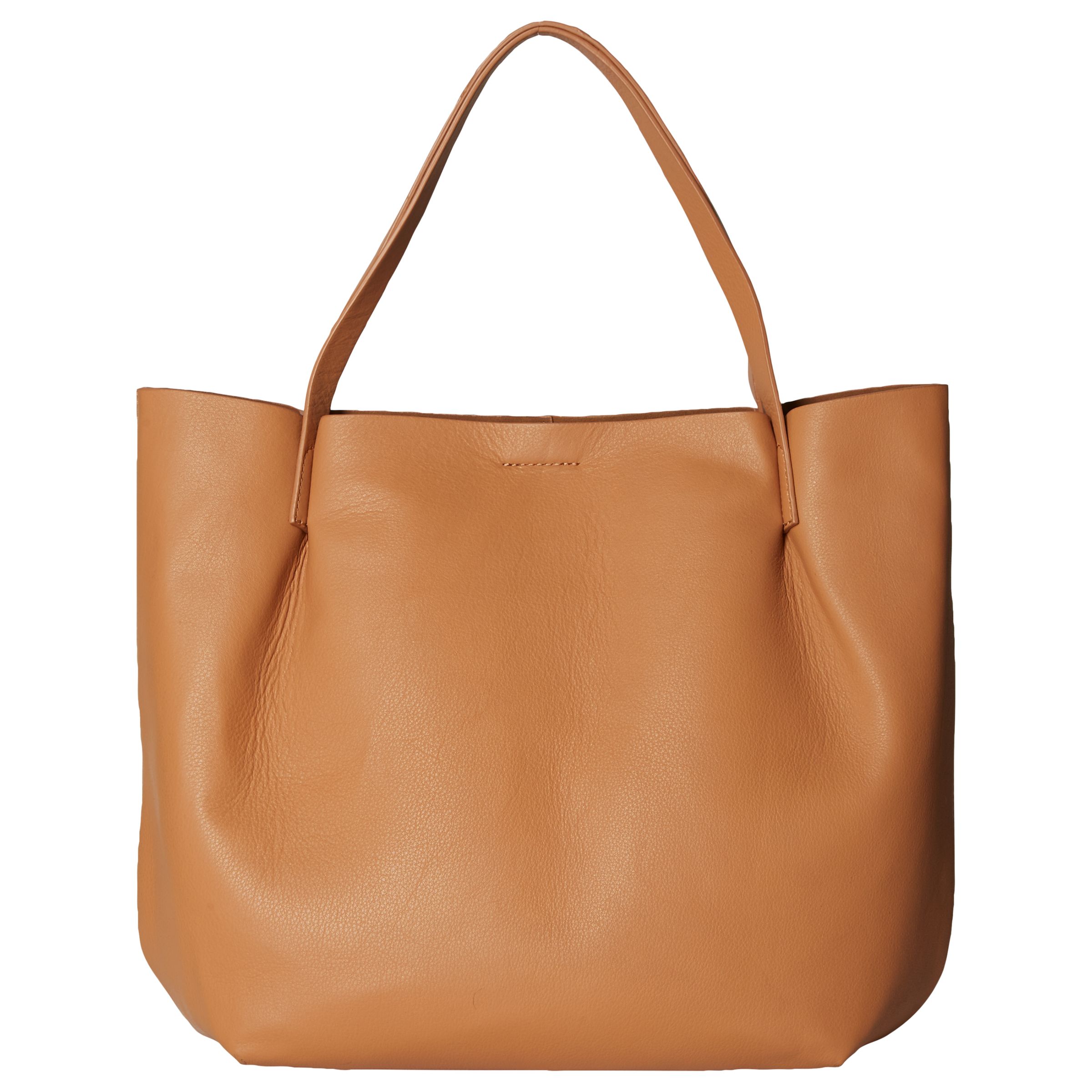 White Stuff Hepworth Leather Tote Bag, Tan at John Lewis & Partners