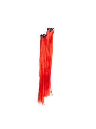 John Lewis & Partners Children's Spooky Clip-In Fake Hair, Red