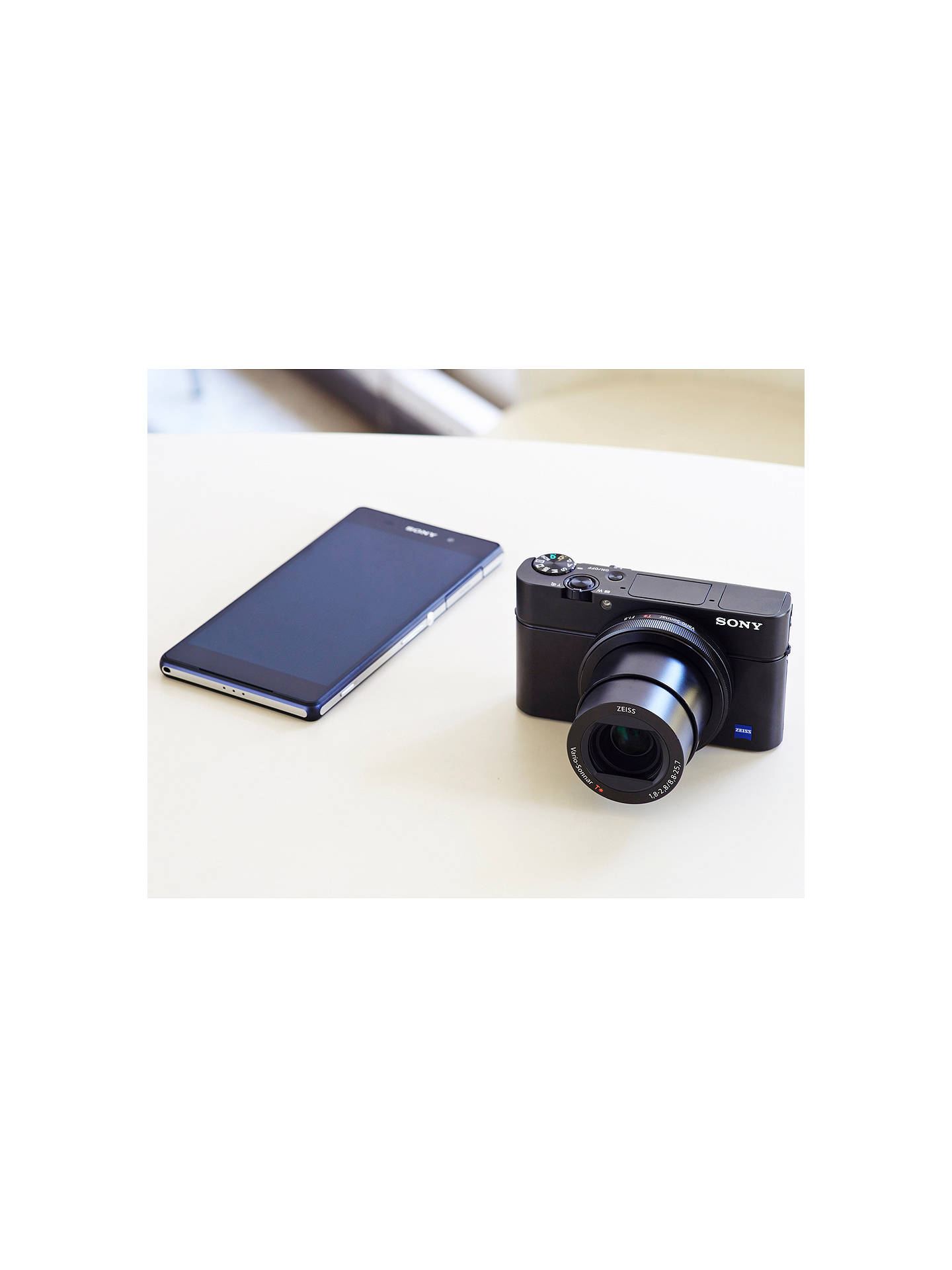 Sony Cyber Shot Dsc Rx100 Iii Camera Hd 1080p 1mp 2 9x Optical Zoom Wi Fi Nfc Oled Evf 3 Screen With Case Attachment Grip Kit At John Lewis Partners