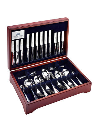 Arthur Price Rattail Cutlery Canteen, Sovereign Silver Plated, 44 Piece/6 Place Settings