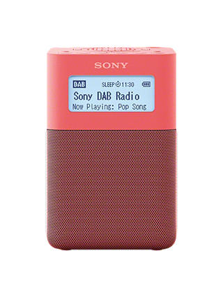 Sony XDR-V20D Portable DAB/DAB+/FM Digital Radio, Pink
