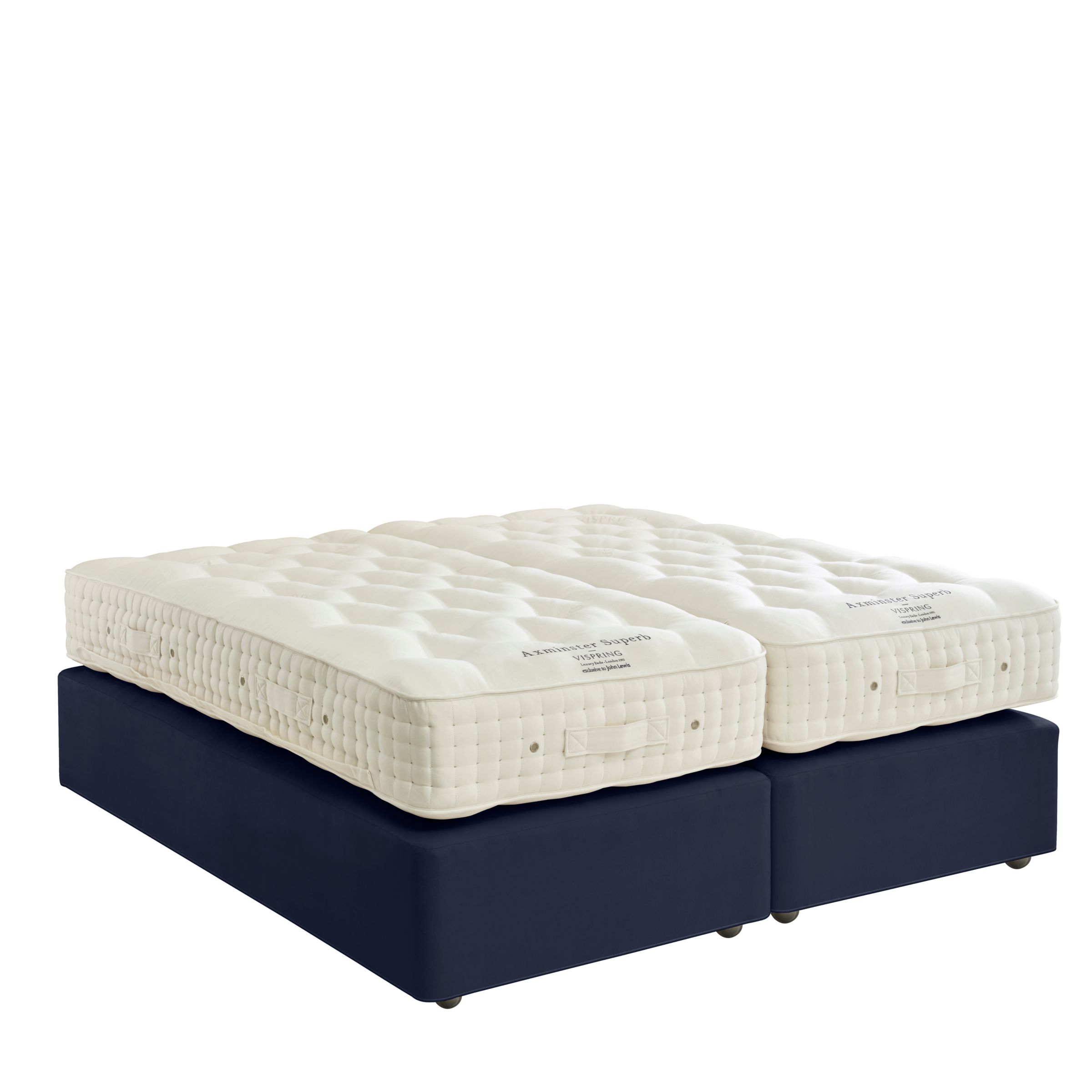 Vispring Axminster Superb Zip Link Divan Base and Mattress