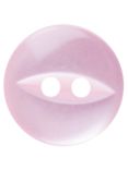 Groves Fish Eye Button, 16mm, Pack of 6, Pink