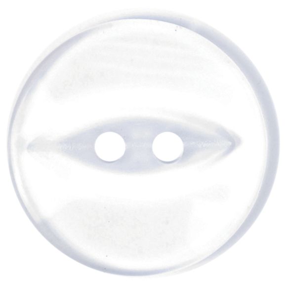 Groves Fish Eye Button, 19mm, Pack of 5, Clear
