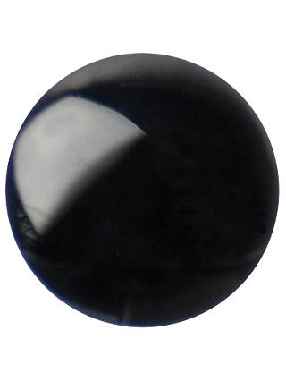 Groves Plain Button, 13mm, Pack of 4, Black