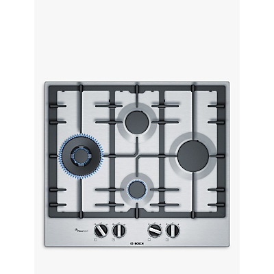 Bosch Serie 6 PCI6A5B90 Gas Hob, Stainless Steel