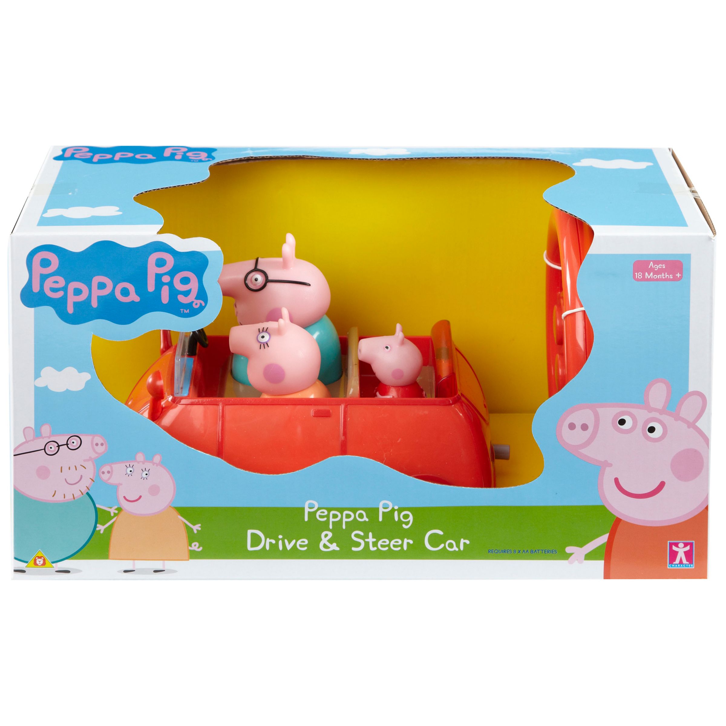 peppa pig drive and steer car