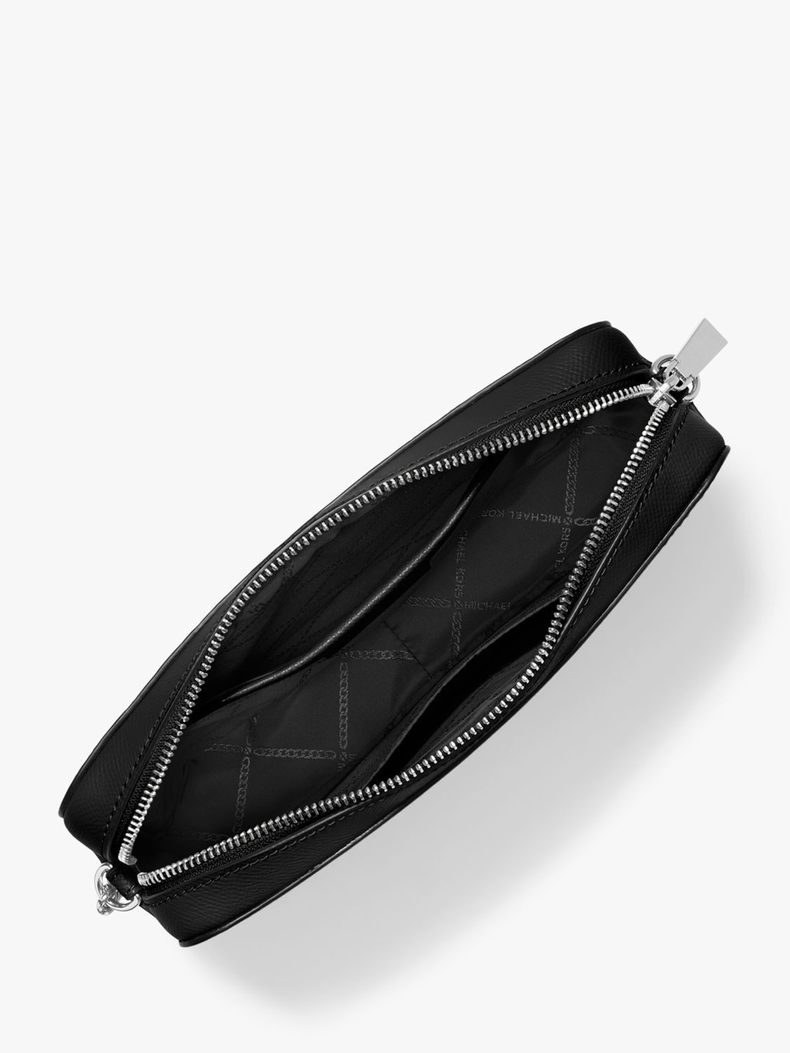 Michael Michael Kors Jet Set Leather Crossbody Bag - Black