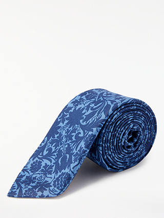Paul Smith Floral Silk Tie, Blue