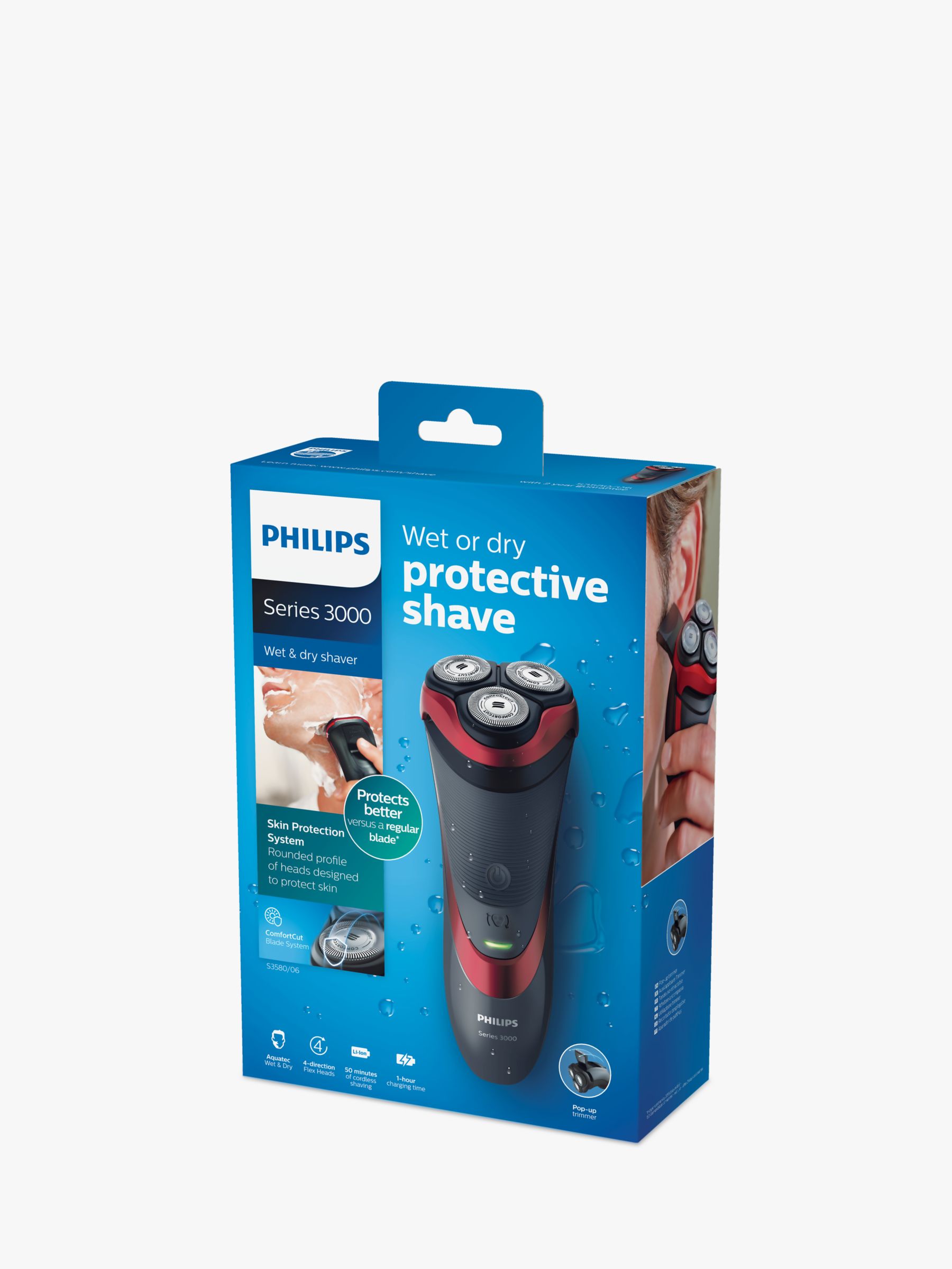philips shaver series 3000 shaver s3580