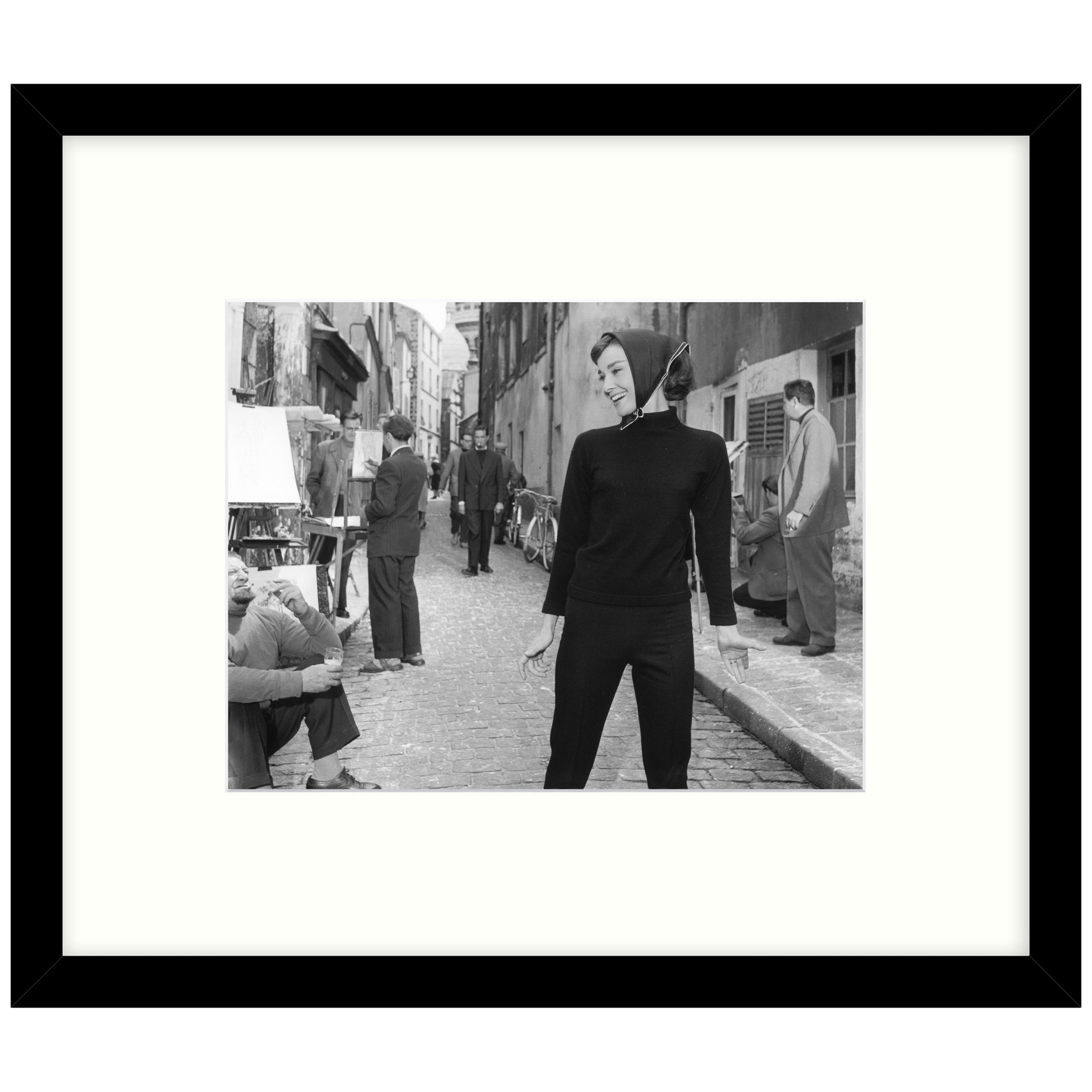 Getty Images Gallery - Hepburn At Paris 1956 Framed Print Review