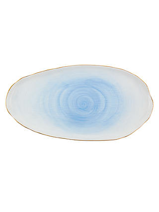 Anthropologie Mimira Small Platter, Blue, L30.5cm