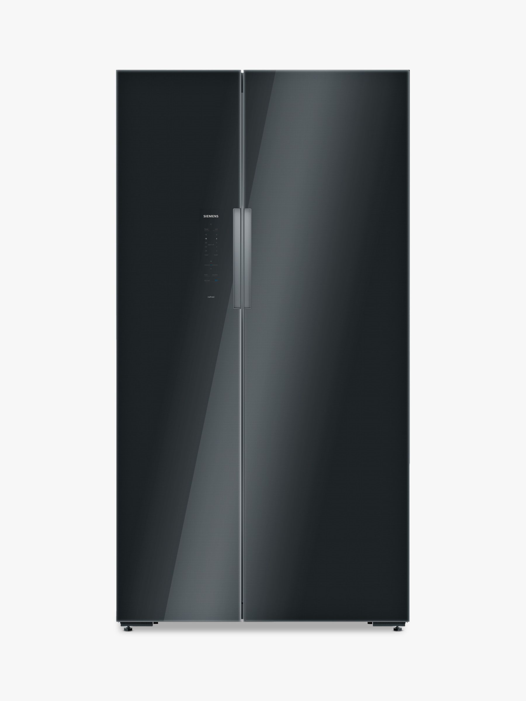 Siemens KA92NLB35G American Style Fridge Freezer, A++ Energy Rating, 91cm Wide, Black