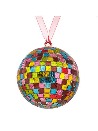 John Lewis Lima Llama Mosaic Disco Ball Bauble