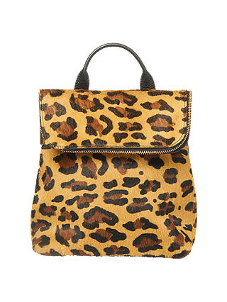 Whistles Mini Verity Backpack, Leopard Print