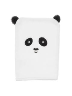 John Lewis & Partners Panda Hooded Towel, White