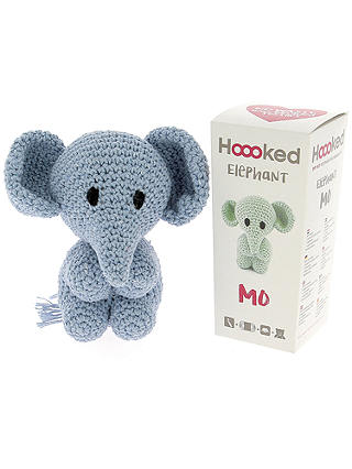Hoooked Crochet Your Own Elephant Kit, Blue