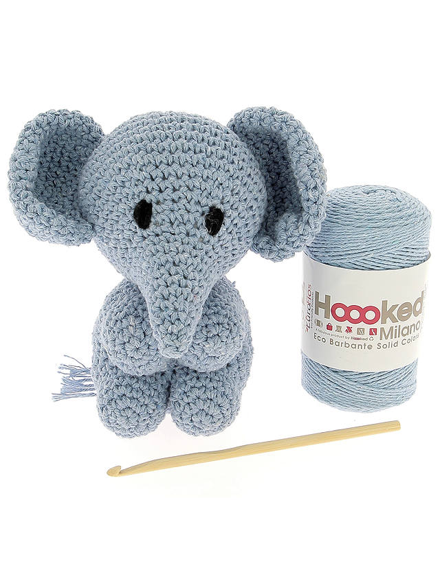 Hoooked Crochet Your Own Elephant Kit, Blue