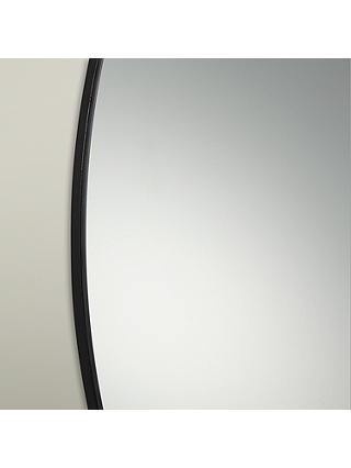 Partners Scandi Round Mirror 80cm Black, Black Round Mirror 80cm Diameter