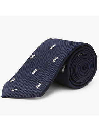 Chester by Chester Barrie Poodle Dog Silk Tie, Navy
